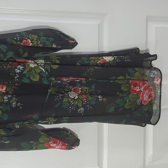 NEW Loft Floral Tie Waist Dress Size Medium M - Picture 3 of 12